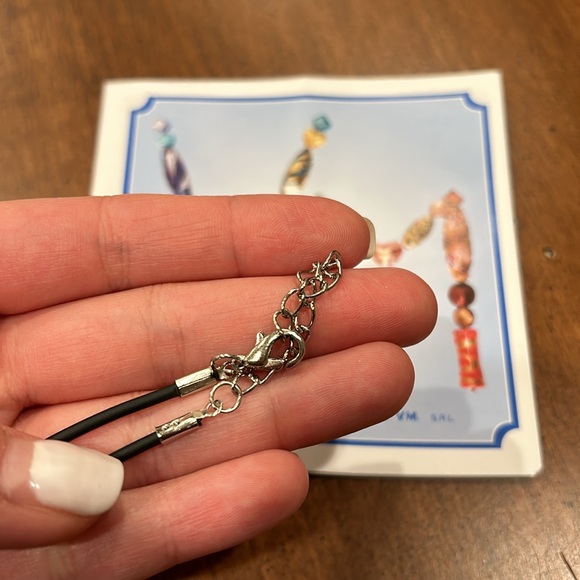 Red Glass Heart Necklace - Picture 5 of 6